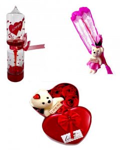 Cute and sweet gift in valentine \/ love meter and love stick and reds heart box for your girlfriend or boy friend multicolor