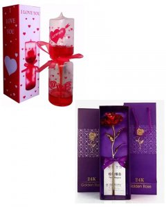 Cute and sweet gift in valentine \/love meter and red rose for your girlfriend or boy friend multicolor