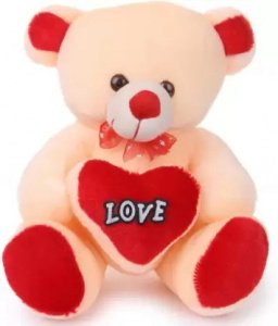 Gift cute teddy bear cream color - 40 cm (Cream)