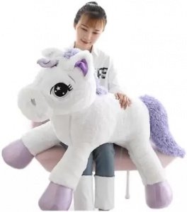 Cute unicorn teddy bear with premium quality valentine gift for Girl- 75 cm (white)