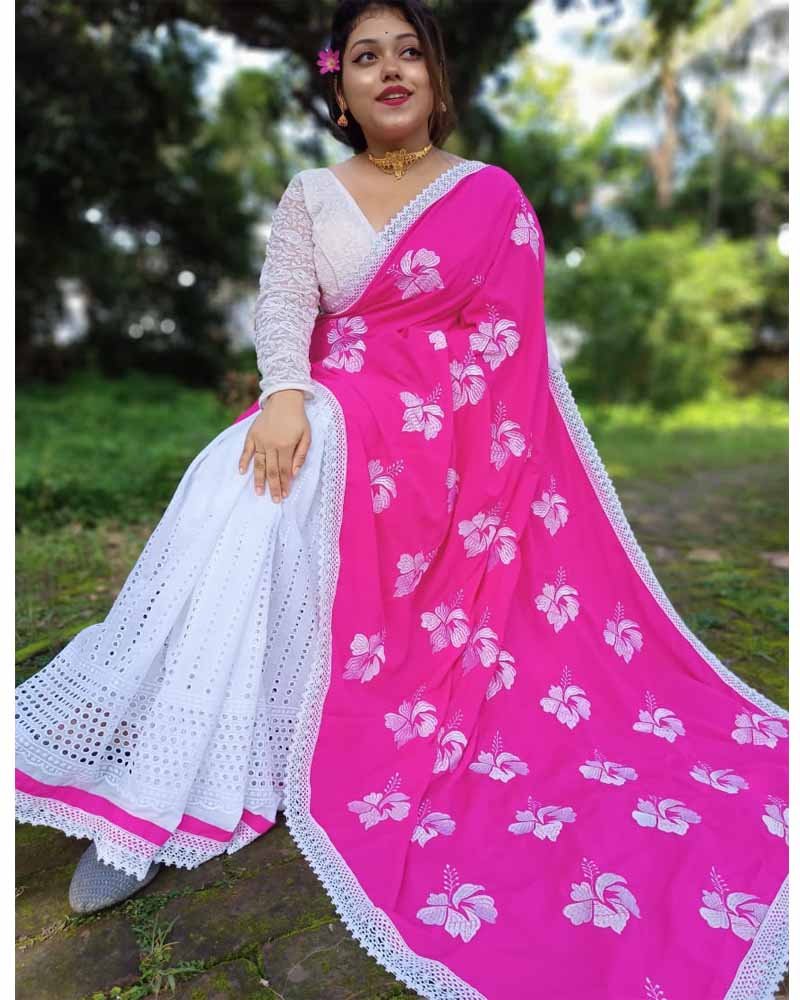 Buy Hakoba Saree Georgette Sequence Hakoba Handloom Saree Bengal Handloom  Saree Traditional Saree Party Wear Saree Online in India - Etsy